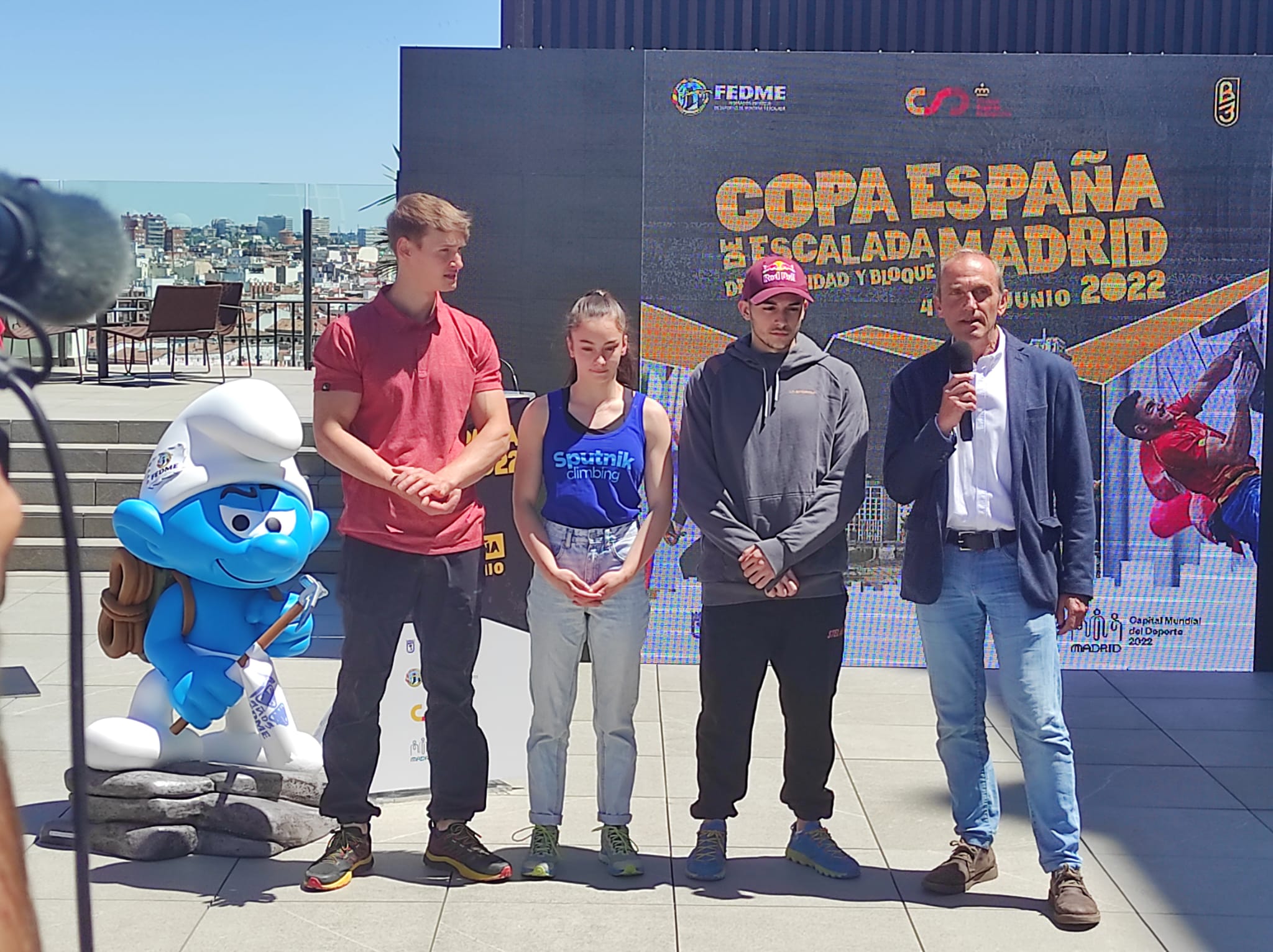 Presentación de la Copa de España de escalada en Madrid