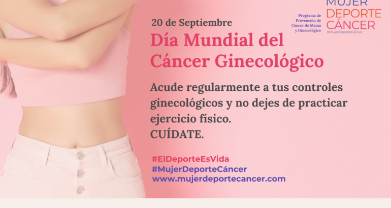 Cartel de la campaña Dia Mundial del Cancer Ginecológico