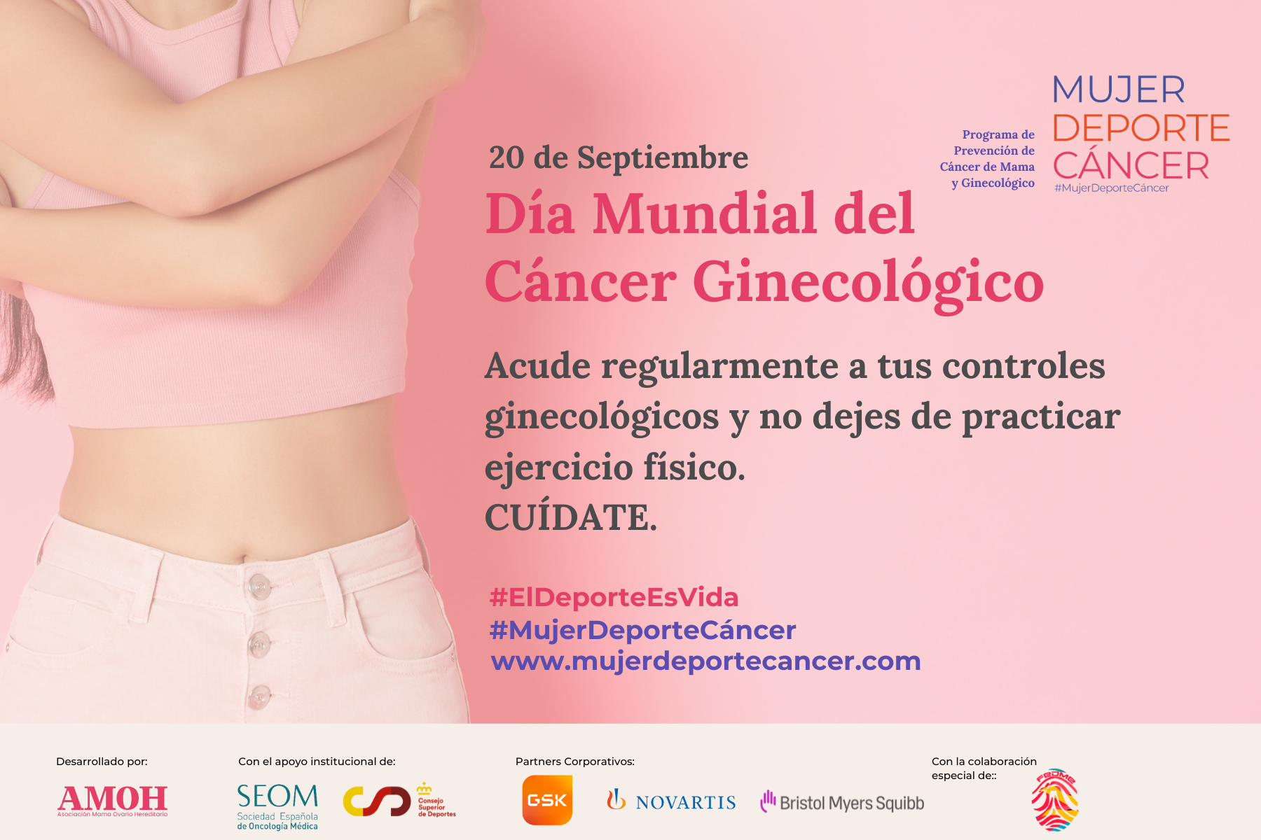 Cartel de la campaña Dia Mundial del Cancer Ginecológico