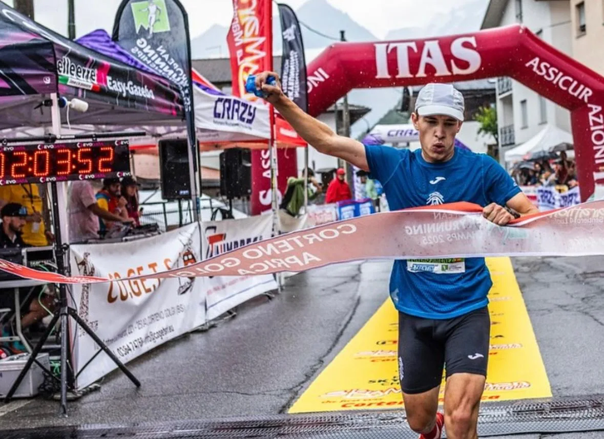 Fabián Venero en carrera